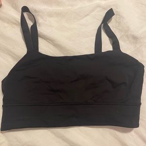Lululemon black long line bra